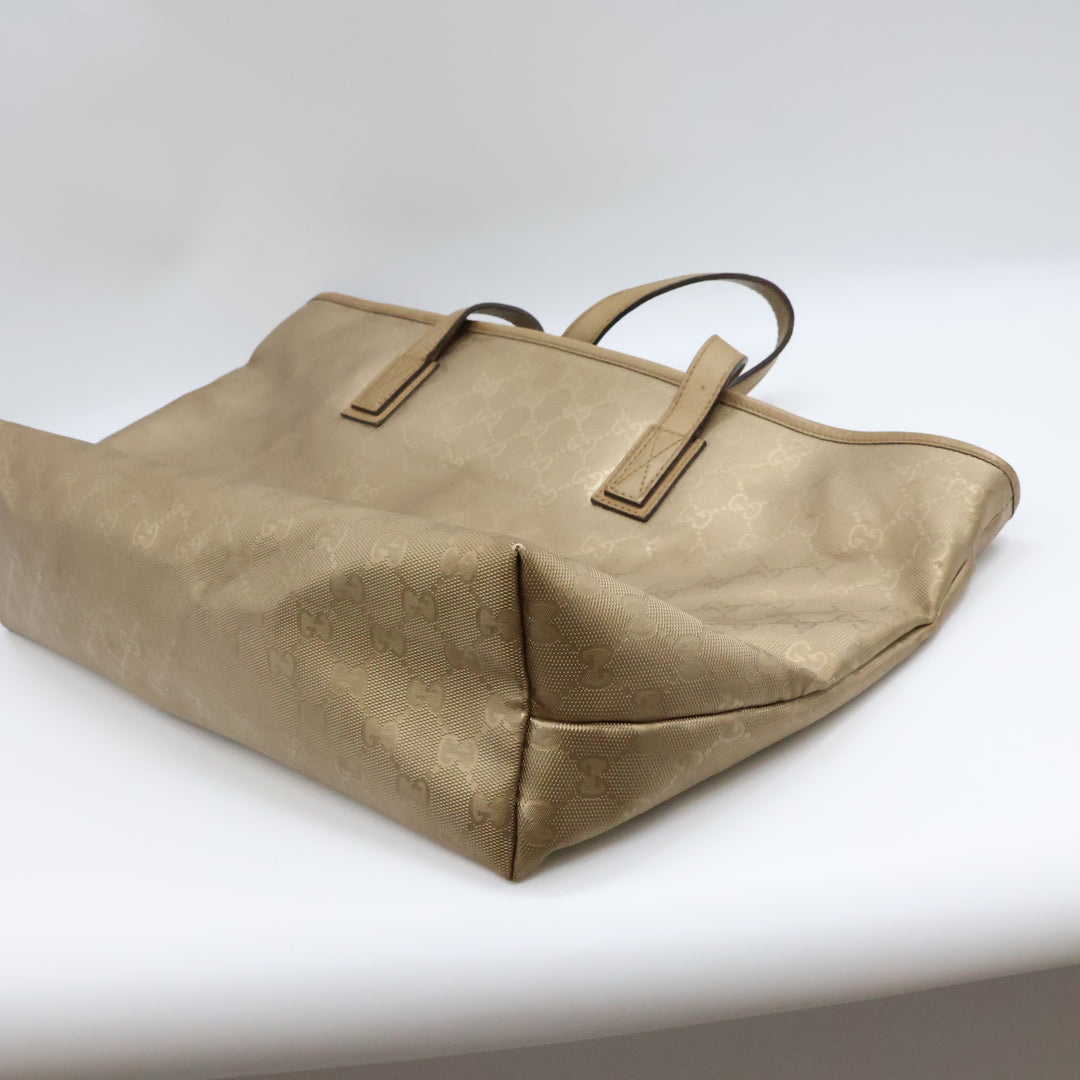 Gucci GG Gold Canvas Tote Bag