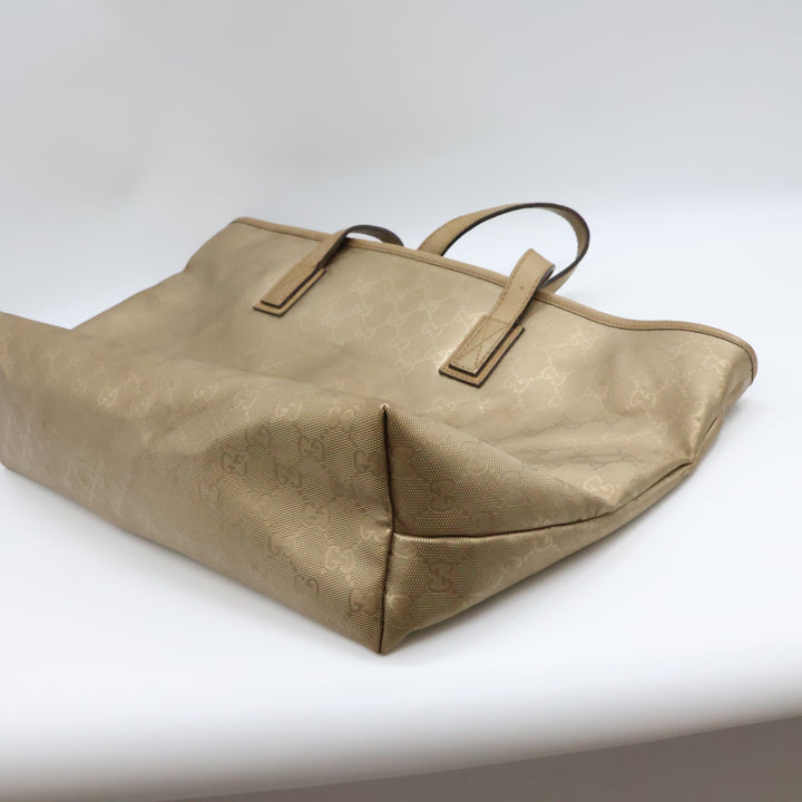 Gucci GG Gold Canvas Tote Bag