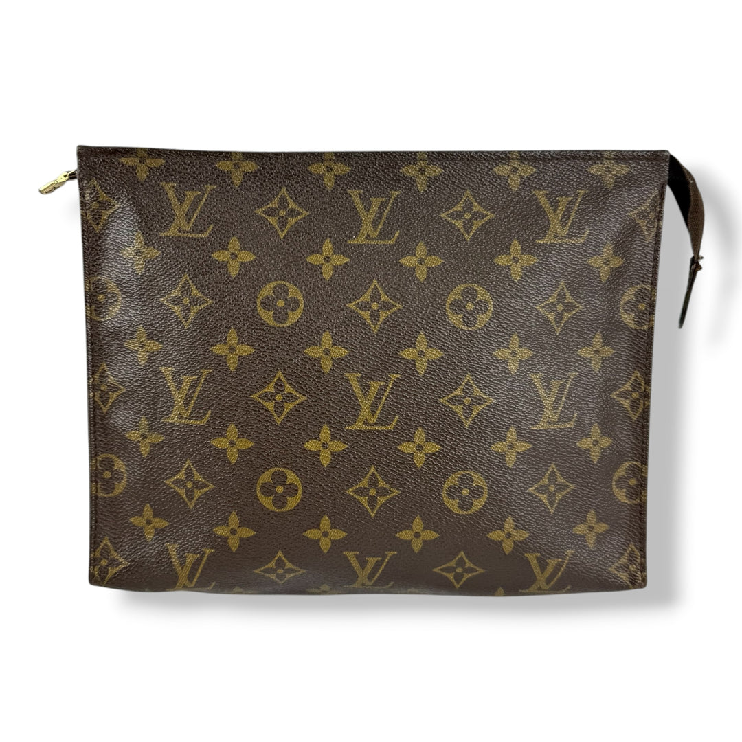 Louis Vuitton Vintage Brown Monogram Toiletry Pouch 26 Bag