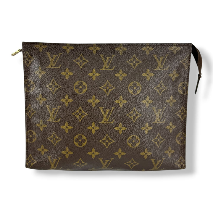Louis Vuitton Vintage Brown Monogram Toiletry Pouch 26 Bag
