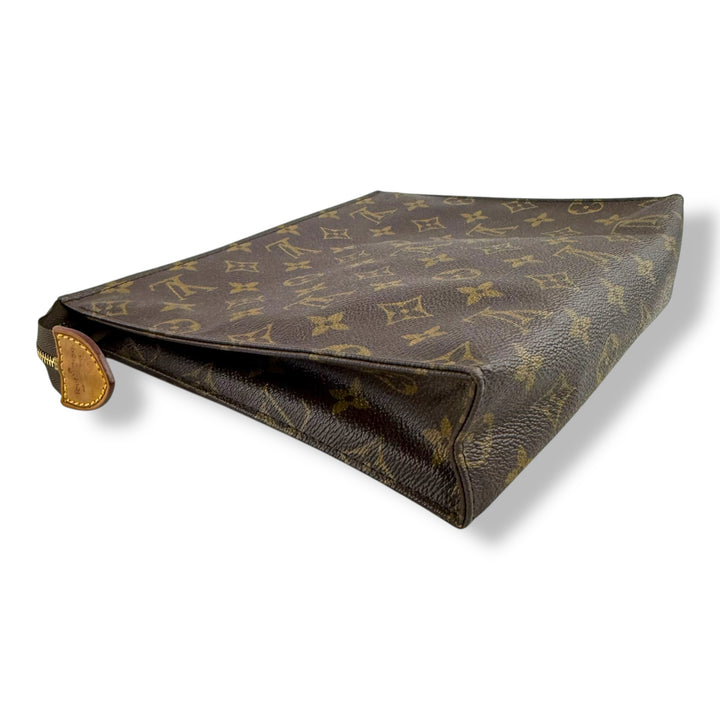 Louis Vuitton Vintage Brown Monogram Toiletry Pouch 26 Bag