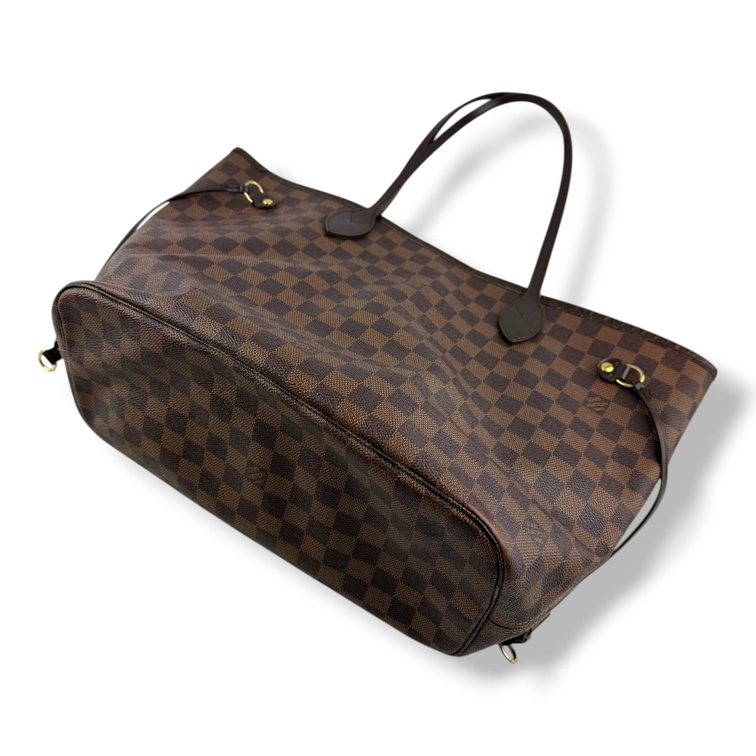 Louis Vuitton Brown Damier Neverfull MM Handbag