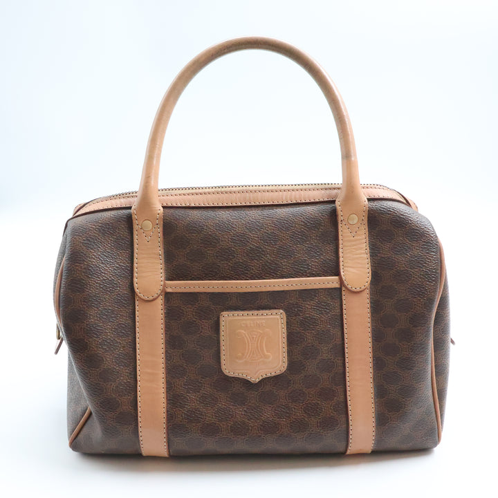 Celine Brown Boston Macadam Handbag