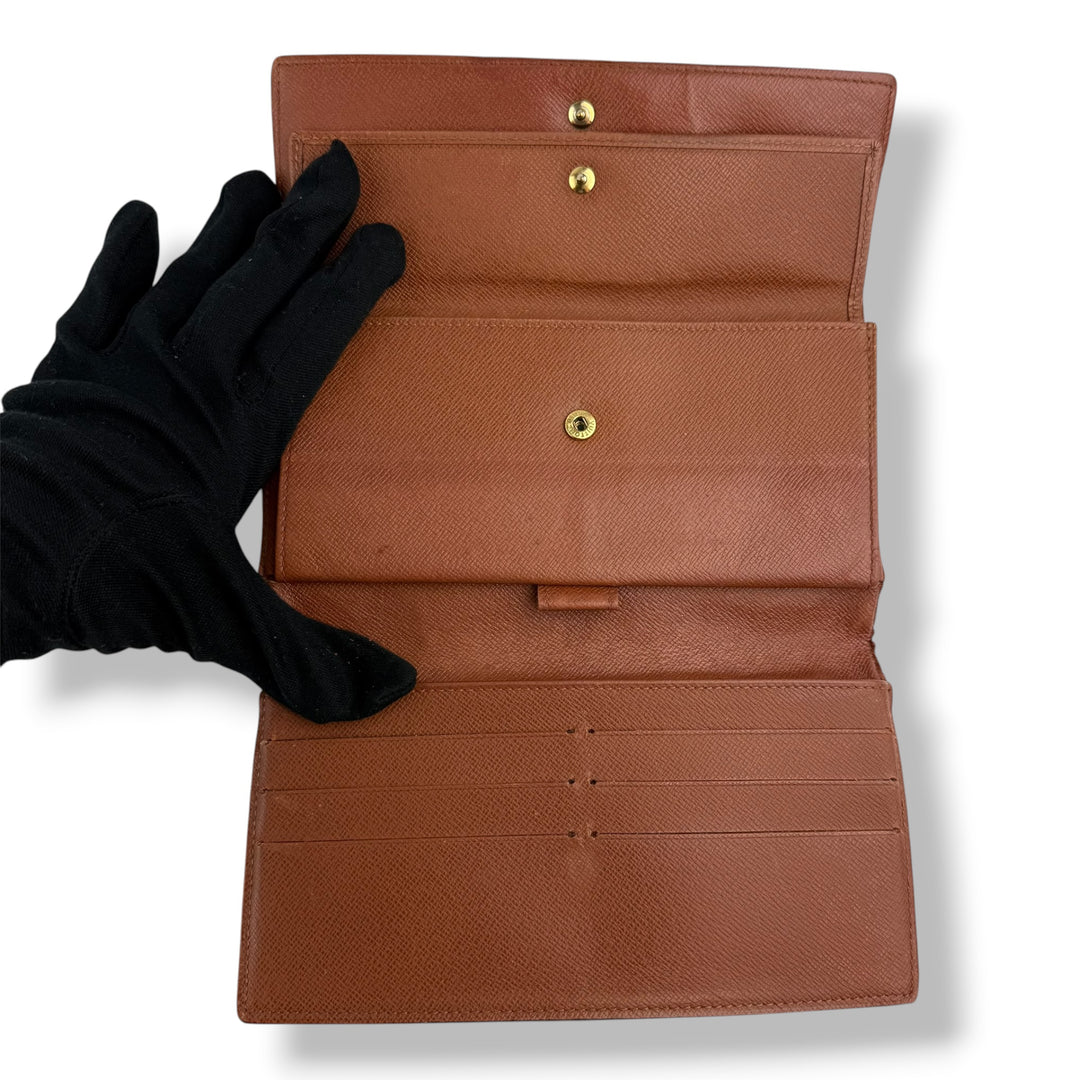 Louis Vuitton Trifold Brown Monogram Femme Wallet
