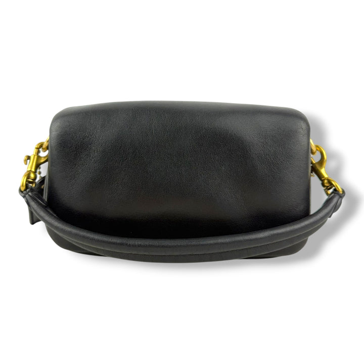Coach Pillow Tabby 18 Black Leather Handbag