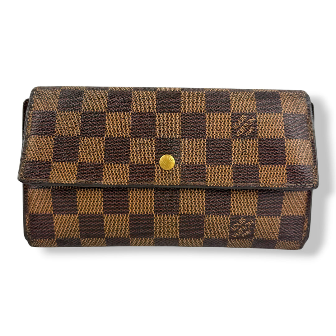 Louis Vuitton Trifold Brown Damier Femme Wallet