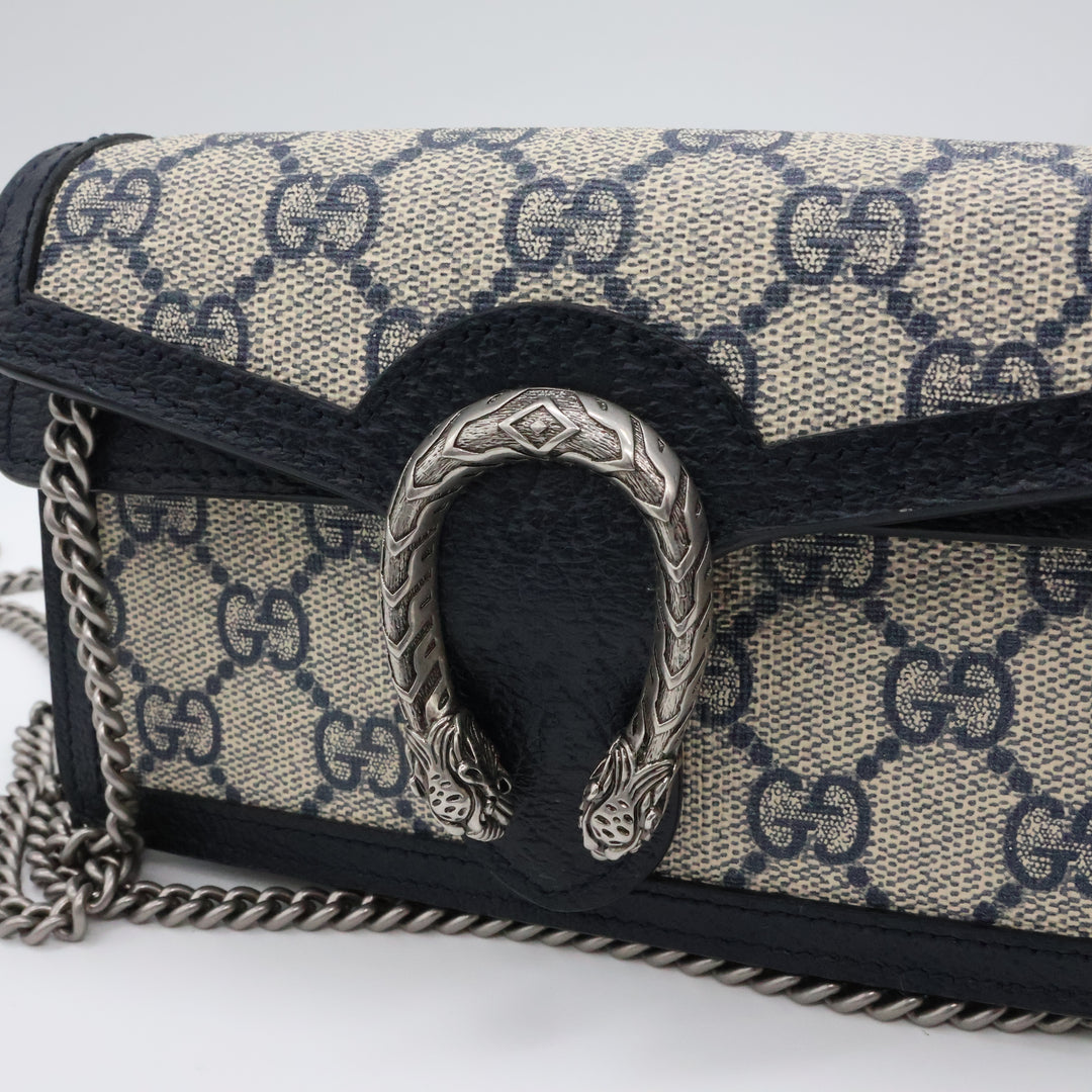 Gucci GG Dionysus Navy/Beige Super Mini Handbag