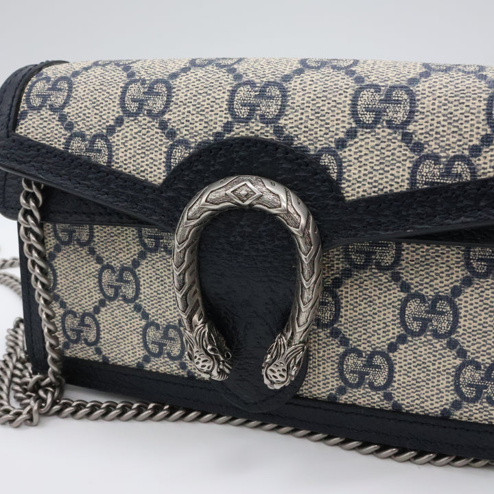 Gucci GG Dionysus Navy/Beige Super Mini Handbag