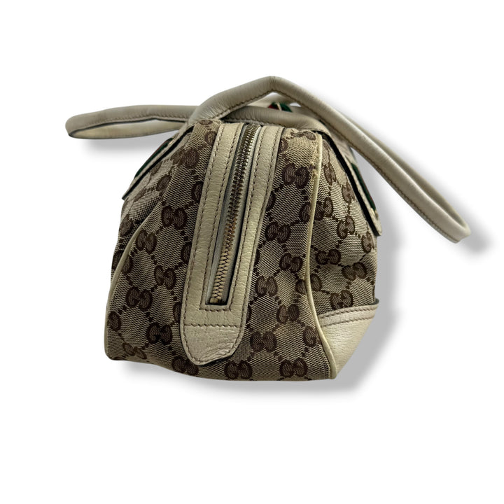 Gucci Beige/White Princy Tote Bag