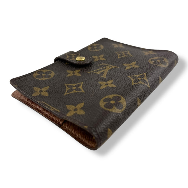 Louis Vuitton Brown Monogram Small Ring Agenda Wallet