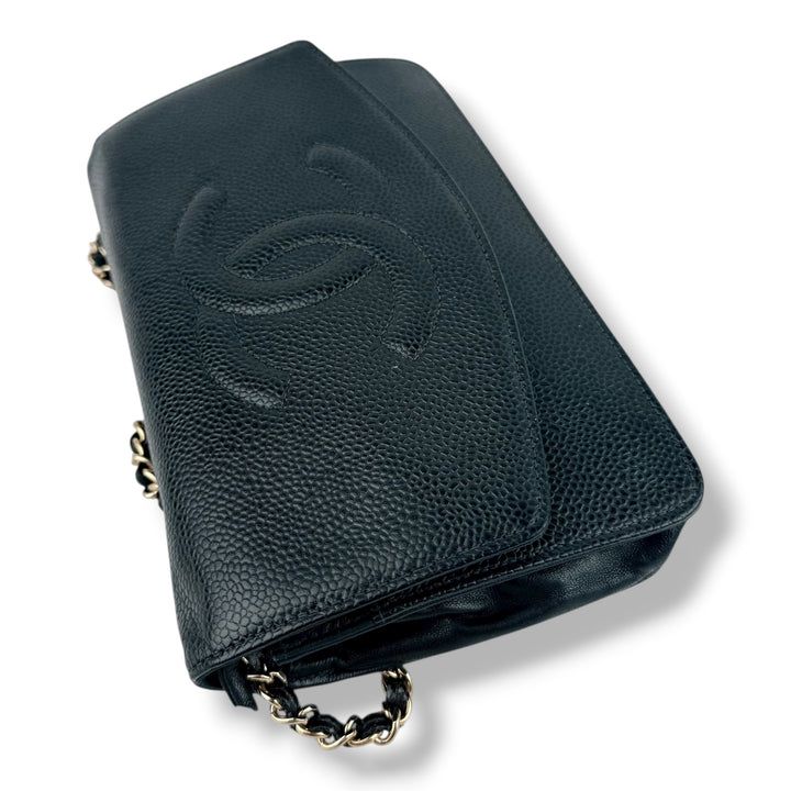 Chanel CC Wallet on Chain Timeless Black Caviar Leather