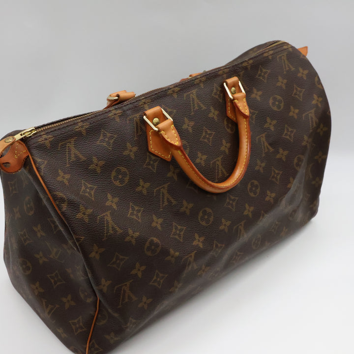 Louis Vuitton Brown Monogram Speedy 40 Handbag