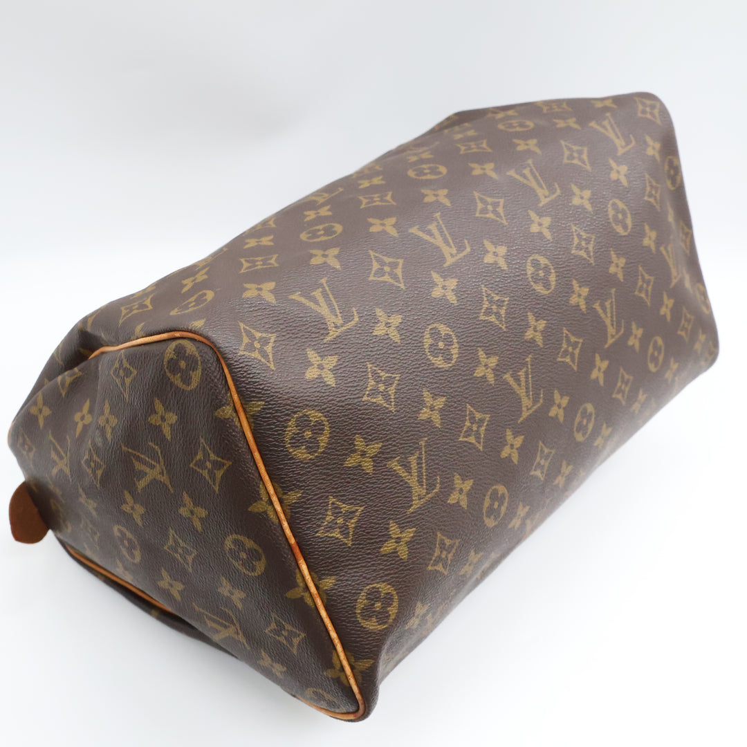 Louis Vuitton Vintage Speedy 35 Brown Monogram Handbag