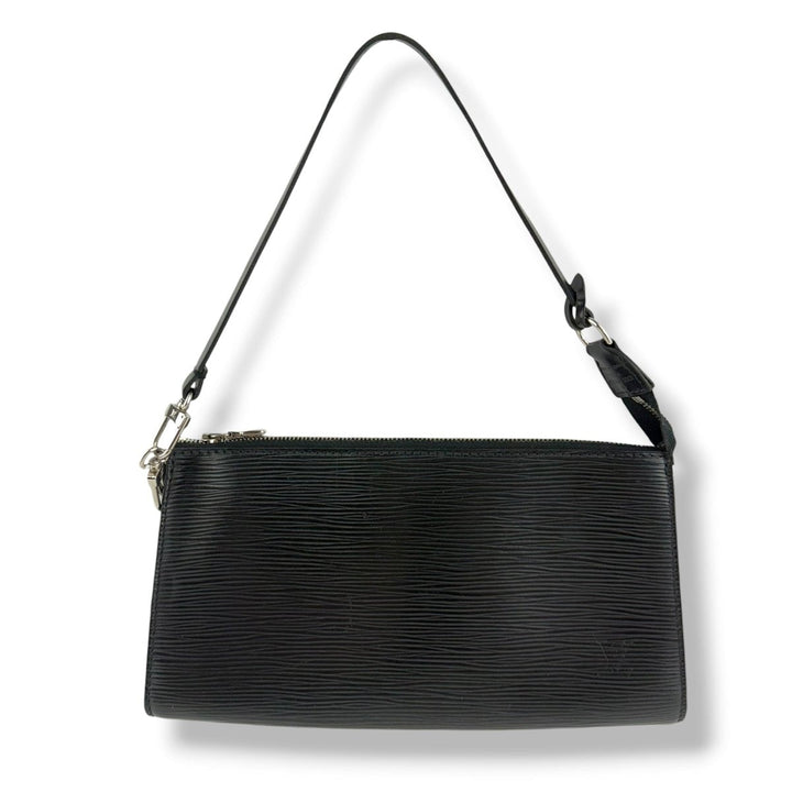 Louis Vuitton Pochette Black Epi Leather Bag