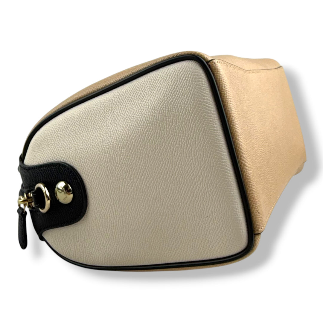 Coach Mini Bennett Beige Satchel Handbag
