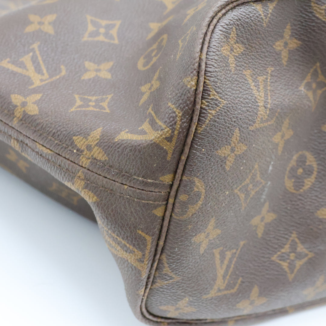 Louis Vuitton Brown Monogram Neverfull MM Handbag