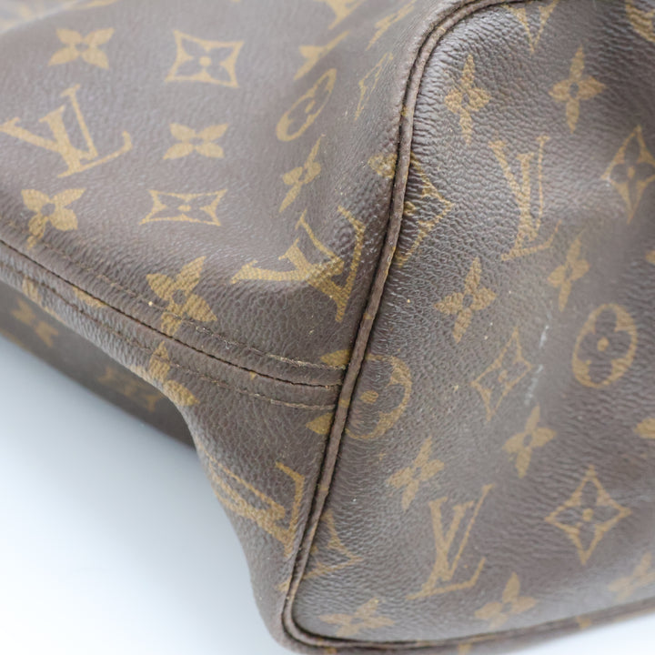 Louis Vuitton Brown Monogram Neverfull MM Handbag