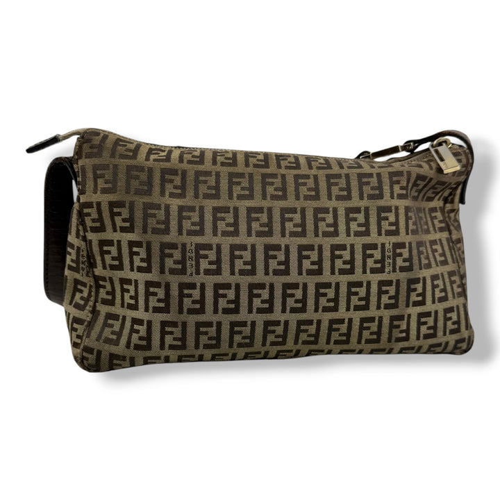 Fendi FF Zucca Mamma Baguette Brown Handbag