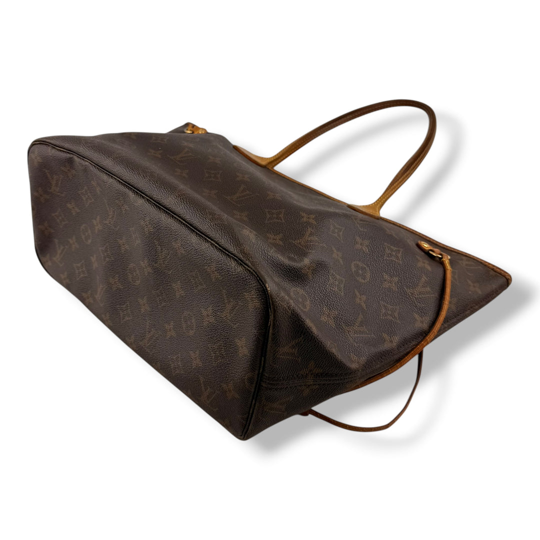 Louis Vuitton Brown Monogram Neverfull MM Handbag