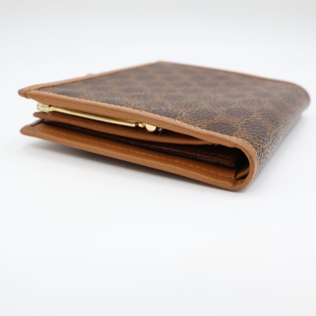Celine Brown Canvas Bifold Wallet