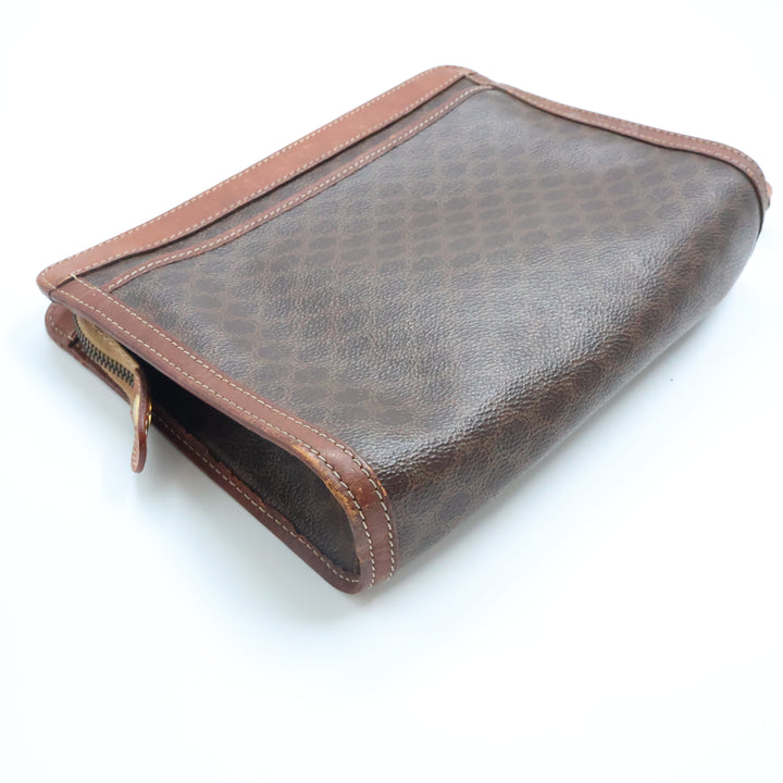 Celine Macadam Coated Canvas Clutch Bag