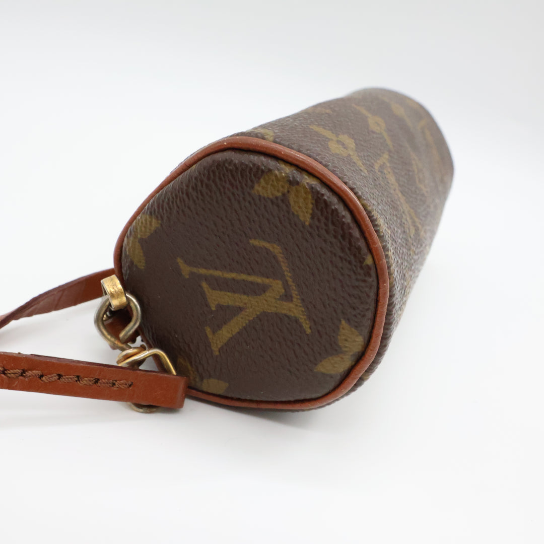 Louis Vuitton Vintage Brown Monogram Mini Papillon Pouch