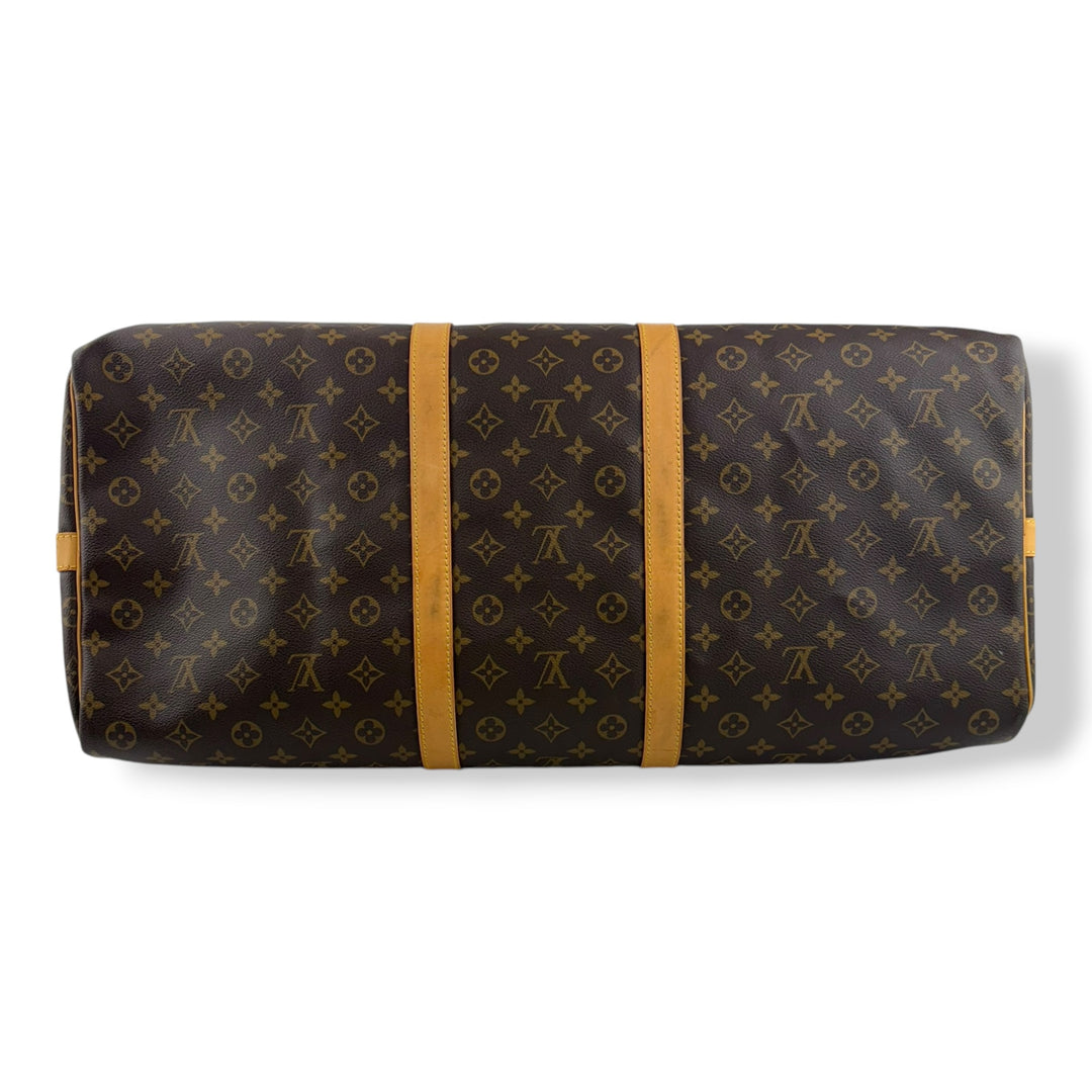 Louis Vuitton Vintage Brown Monogram 60 Keepall Duffle Bag