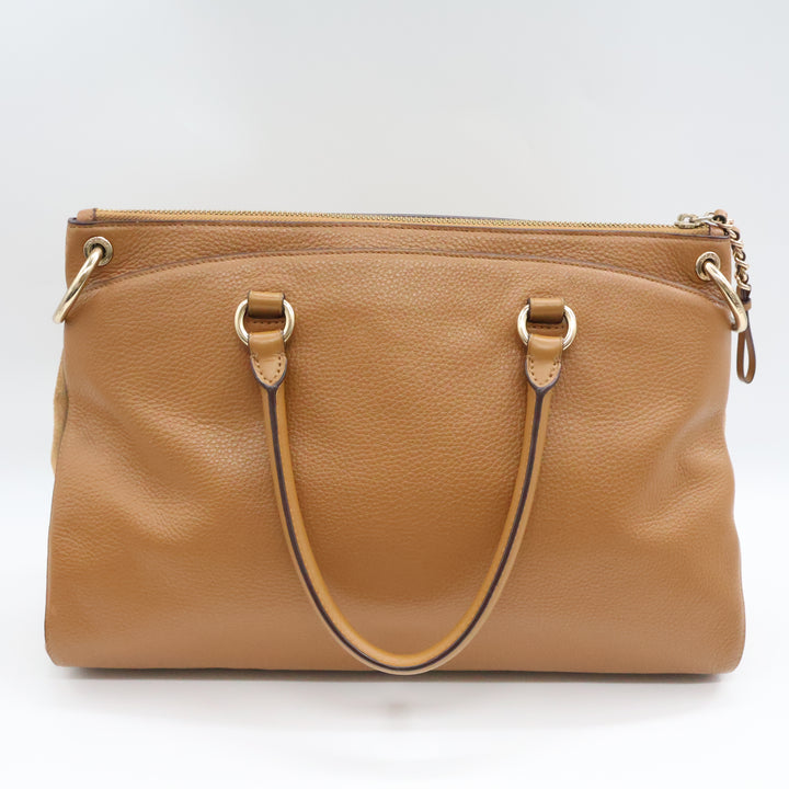 Coach Tan Mia Satchel Bag