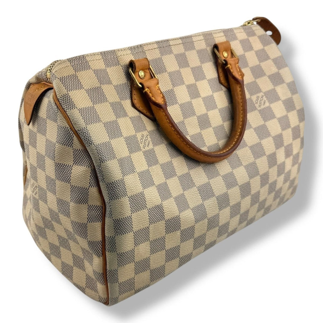 Louis Vuitton Speedy 30 Damier Azur Handbag
