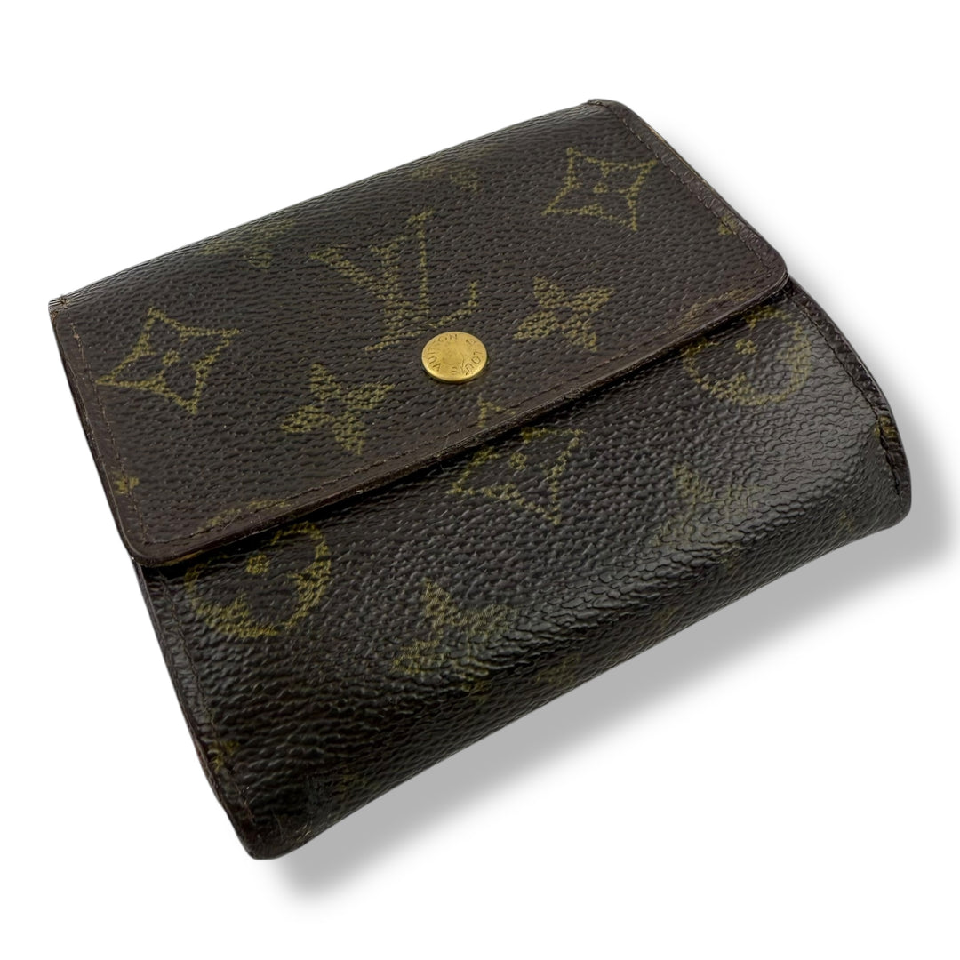 Louis Vuitton Vintage Brown Monogram Compact Bifold Wallet Purse
