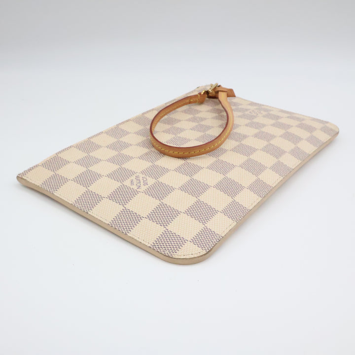 Louis Vuitton Damier Azur Neverfull MM Clutch Pouch