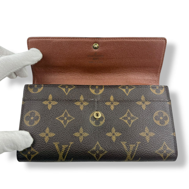 Louis Vuitton Sarah Brown Monogram Femme Wallet