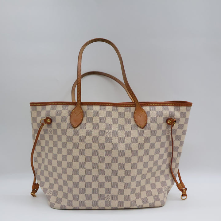 Louis Vuitton Damier Azur Neverfull MM Handbag