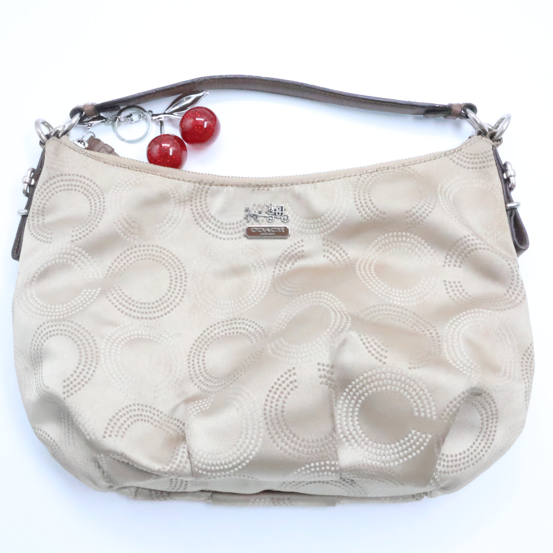 Coach Beige Madison Hobo Handbag