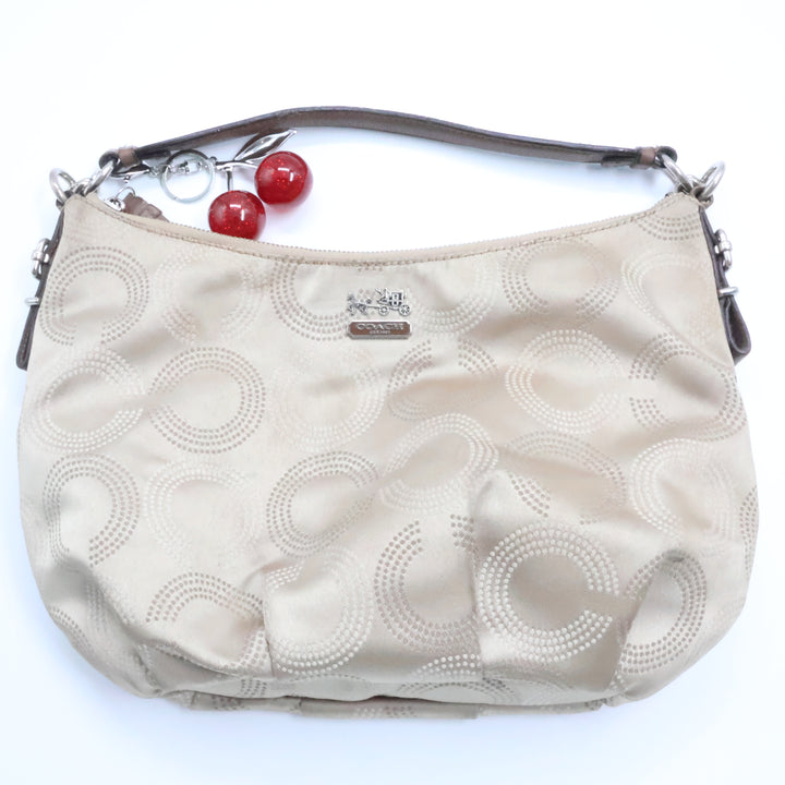 Coach Beige Madison Hobo Handbag