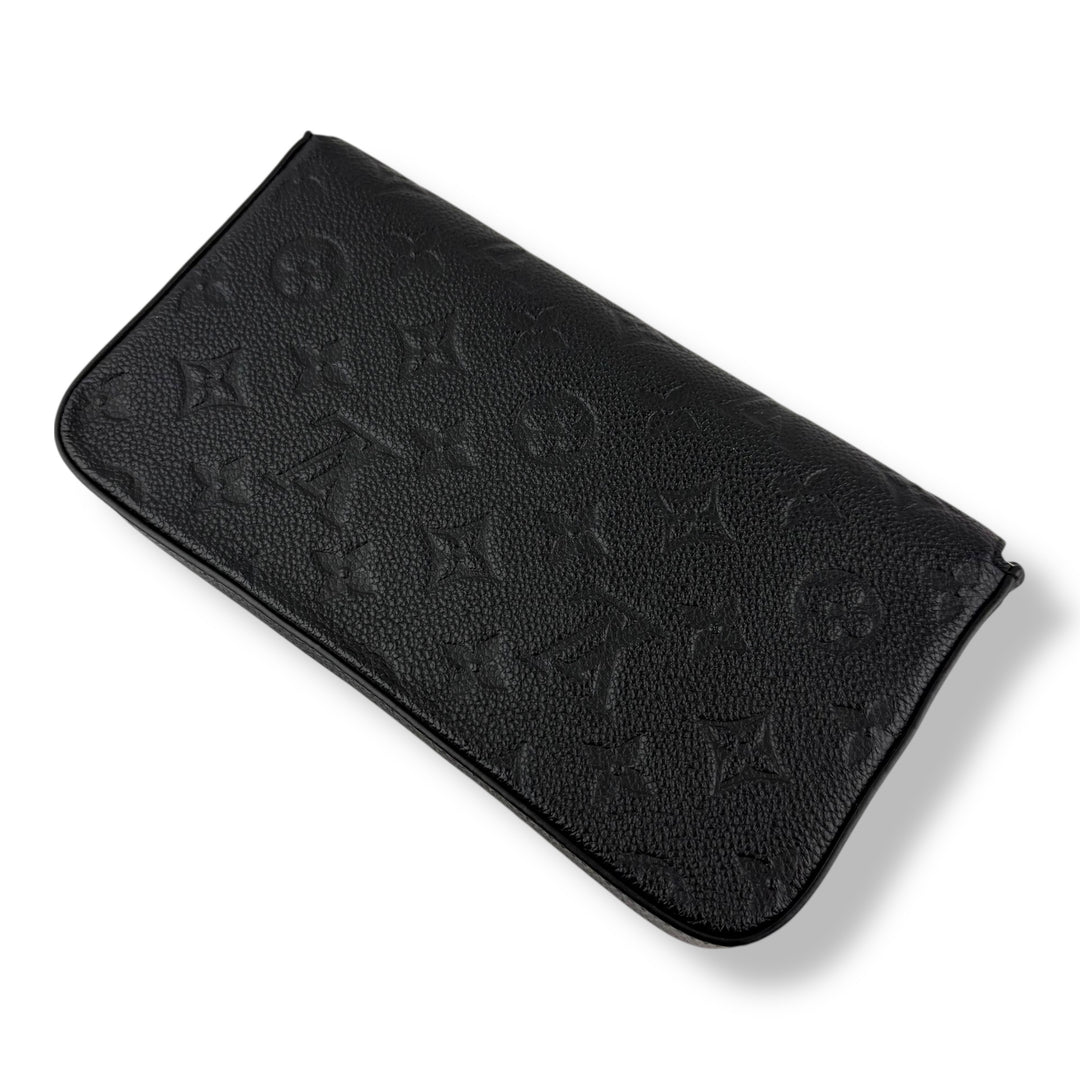 Louis Vuitton Felicie Pochette Black Empreinte Leather Handbag