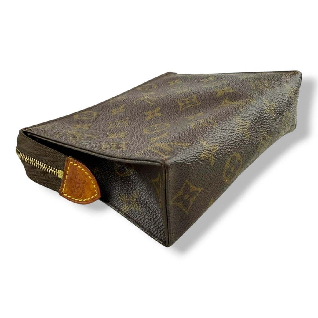 Louis Vuitton Vintage Brown Monogram Toiletry Pouch 19 Bag