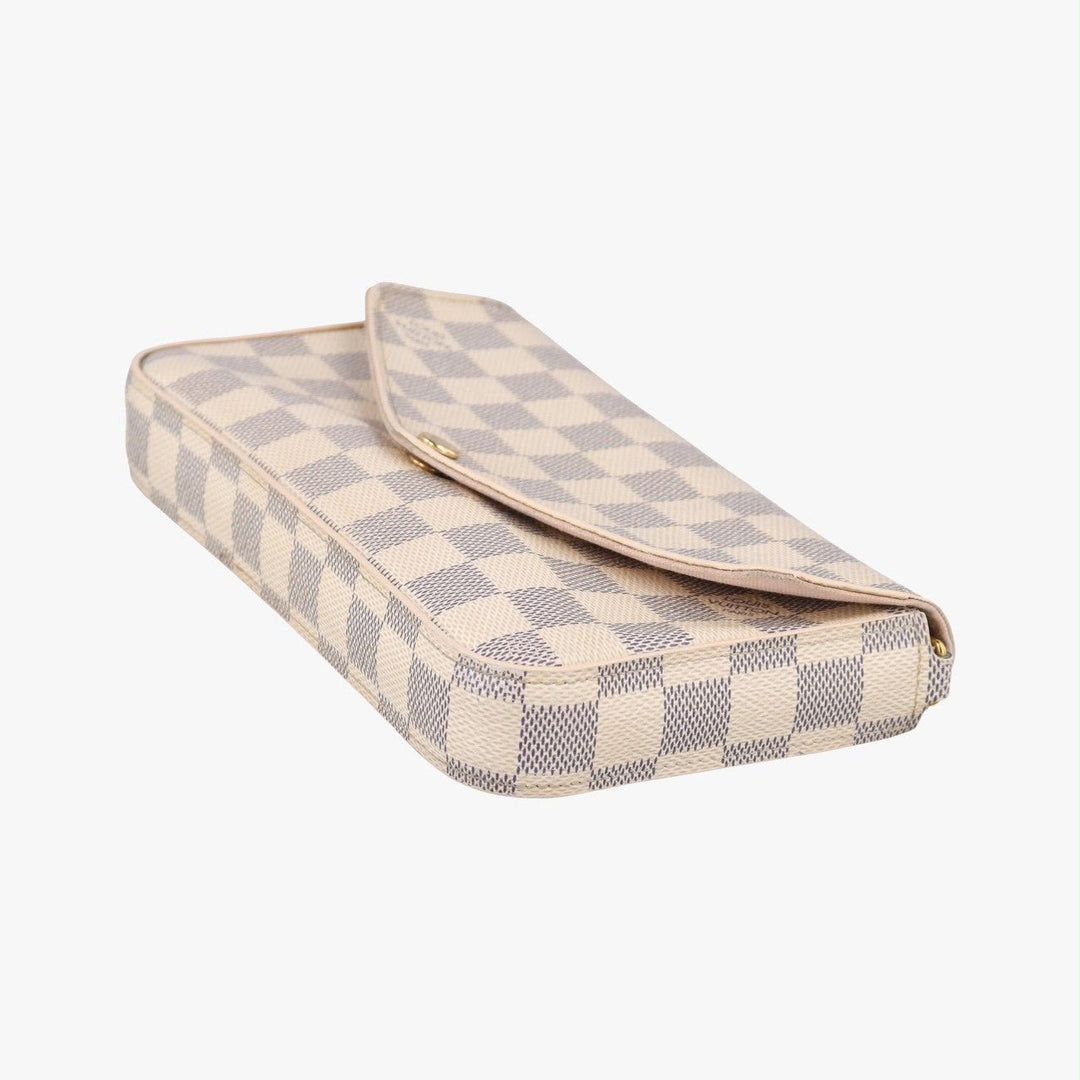 Louis Vuitton Felicie Pochette Damier Azur Handbag