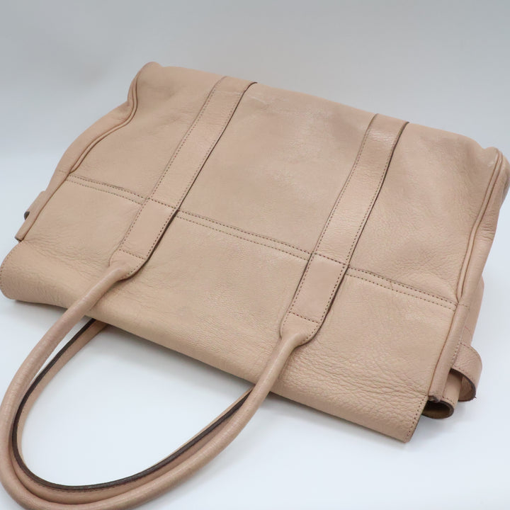 Mulberry Bayswater Pale Pink Leather Tote Handbag