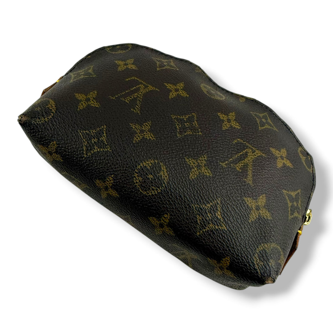 Louis Vuitton Brown Monogram PM Travel Cosmetic Pouch