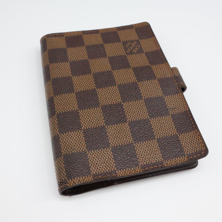 Louis Vuitton Brown Damier PM Ring Agenda Wallet