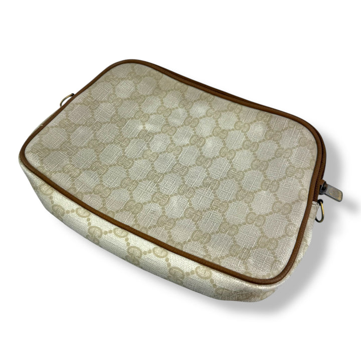 Gucci GG Monogram Cream Shoulder Crossbody Bag