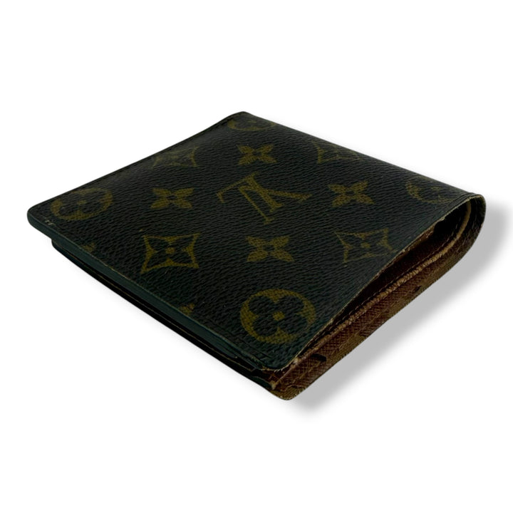 Louis Vuitton Vintage Bifold Brown Monogram Wallet 7762