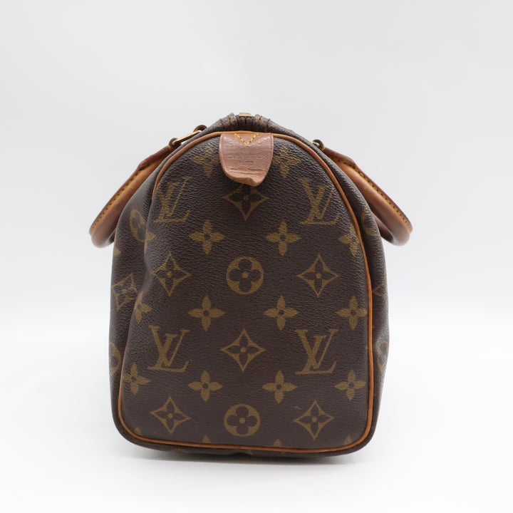 Louis Vuitton Vintage Brown Monogram Speedy 25 Handbag