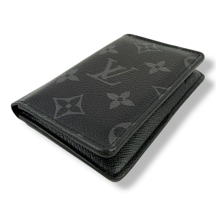 Louis Vuitton Black Monogram Eclipse Pocket Organiser Cardholder Wallet