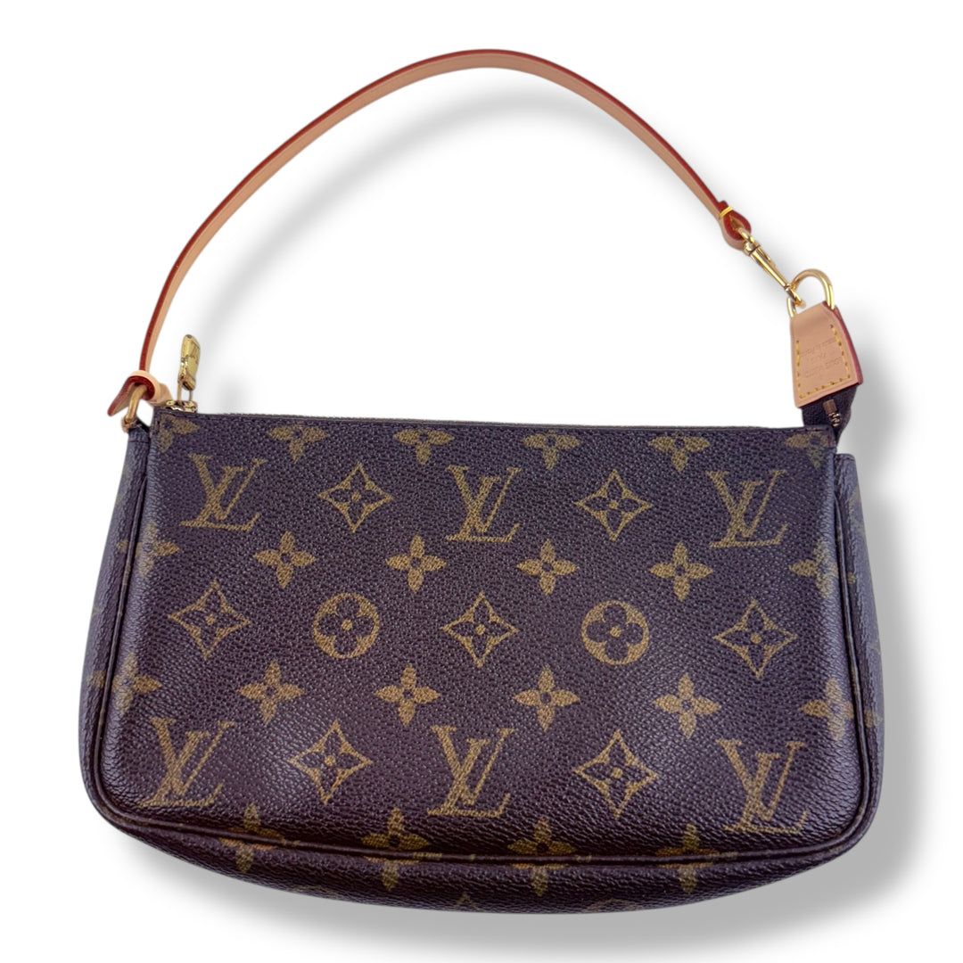 Louis Vuitton Pochette Accessories Brown Monogram Clutch Bag