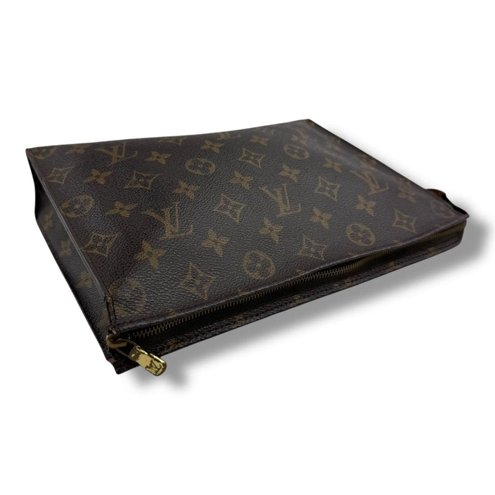 Louis Vuitton Vintage Brown Monogram Toiletry Pouch 26 Bag