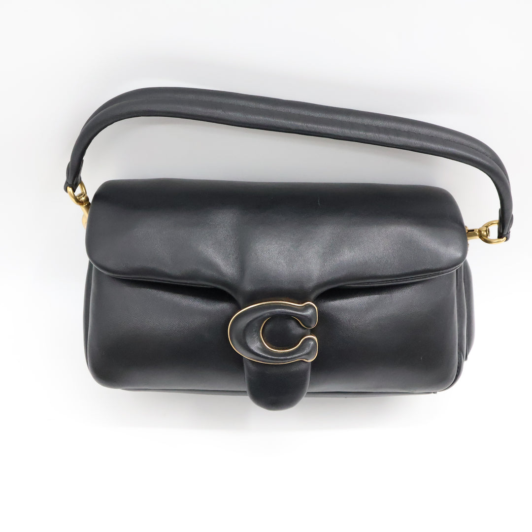 Coach Pillow Tabby 26 Black Leather Handbag