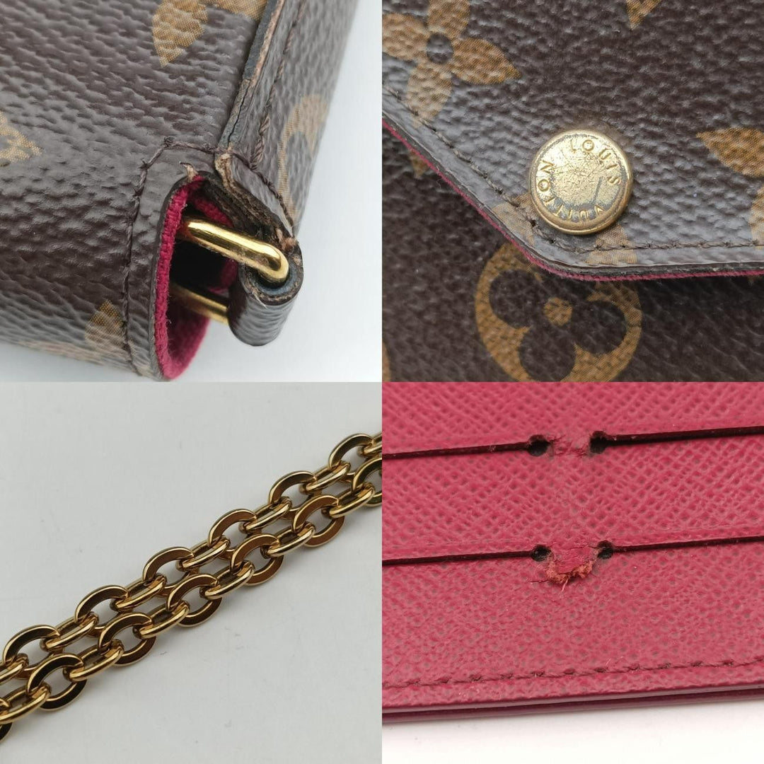Louis Vuitton Felicie Pochette Brown Monogram Handbag