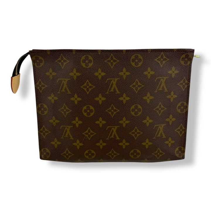 Louis Vuitton Vintage Brown Monogram Toiletry Pouch 26 Bag